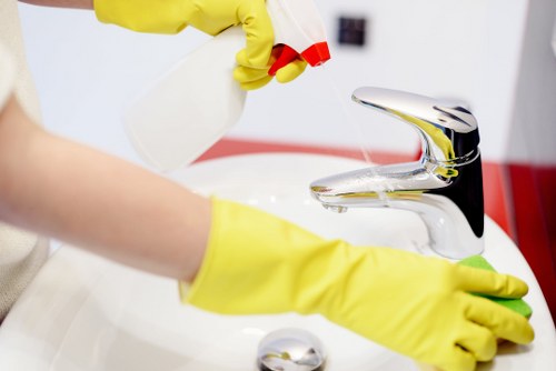 Removing dust and stains from a chair surface