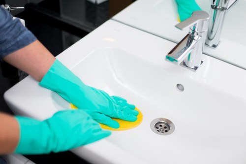 Different stain types on household surfaces